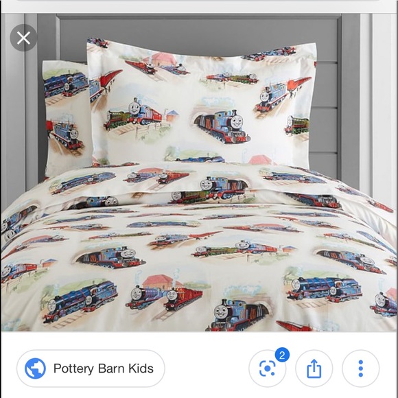 Pottery Barn Kids Bedding Thomas The Train Duvet Cover Poshmark